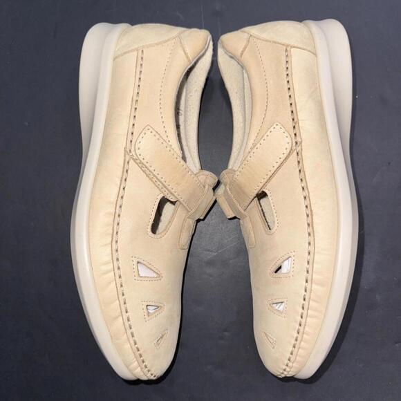 SAS Roamer Mary Jane Shoes Women's 10W Brown Leather Comfort Fisherman Loafers - Picture 3 of 13